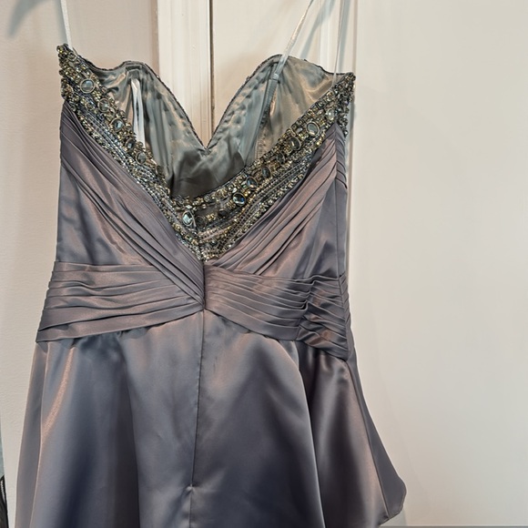 Stephen Yearick Gray Beaded Evening/Mother of the Bride Gown Size 12 - Picture 8 of 15